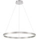 Lunar 32.25 inch Brushed Nickel Pendant Ceiling Light