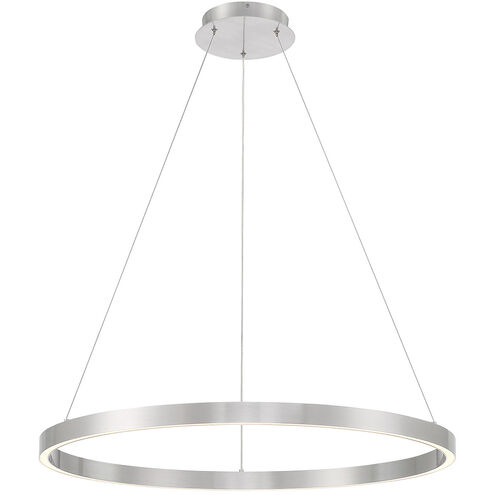 Lunar 32.25 inch Brushed Nickel Pendant Ceiling Light