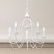 Alessia 5 Light 24 inch Antique White Chandelier Ceiling Light