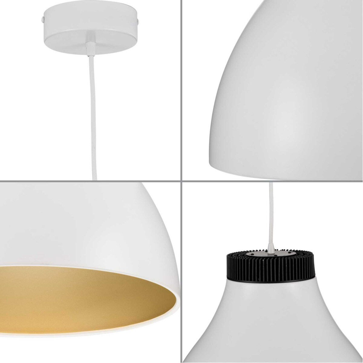 Radian LED LED 16 inch Satin White Pendant Ceiling Light, Progress LED