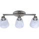 Luelle 3 Light 25 inch Brushed Nickel Vanity Light Wall Light