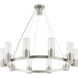 Midtown 10 Light 30 inch Brushed Nickel Chandelier Ceiling Light