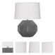Small Franklin 16.38 inch 60 watt Matte Ash Accent Lamp Portable Light