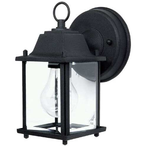 Booker 1 Light 8 inch Black Outdoor Wall Lantern