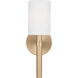 Drew & Jonathan Scott Manor 1 Light 6 inch Satin Brass Sconce Wall Light