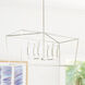 Thea 6 Light 42 inch Polished Nickel Island Ceiling Light