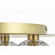 Graham 3 Light 12 inch Gold Flush Mount Ceiling Light