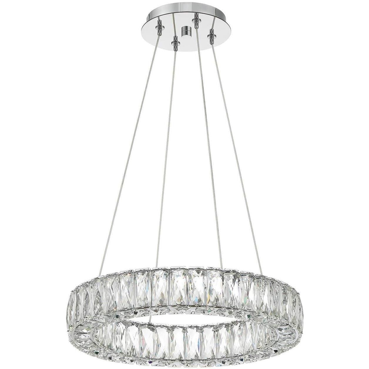 Kinsley 1 Light 18 inch Polished Chrome Chandelier Ceiling Light
