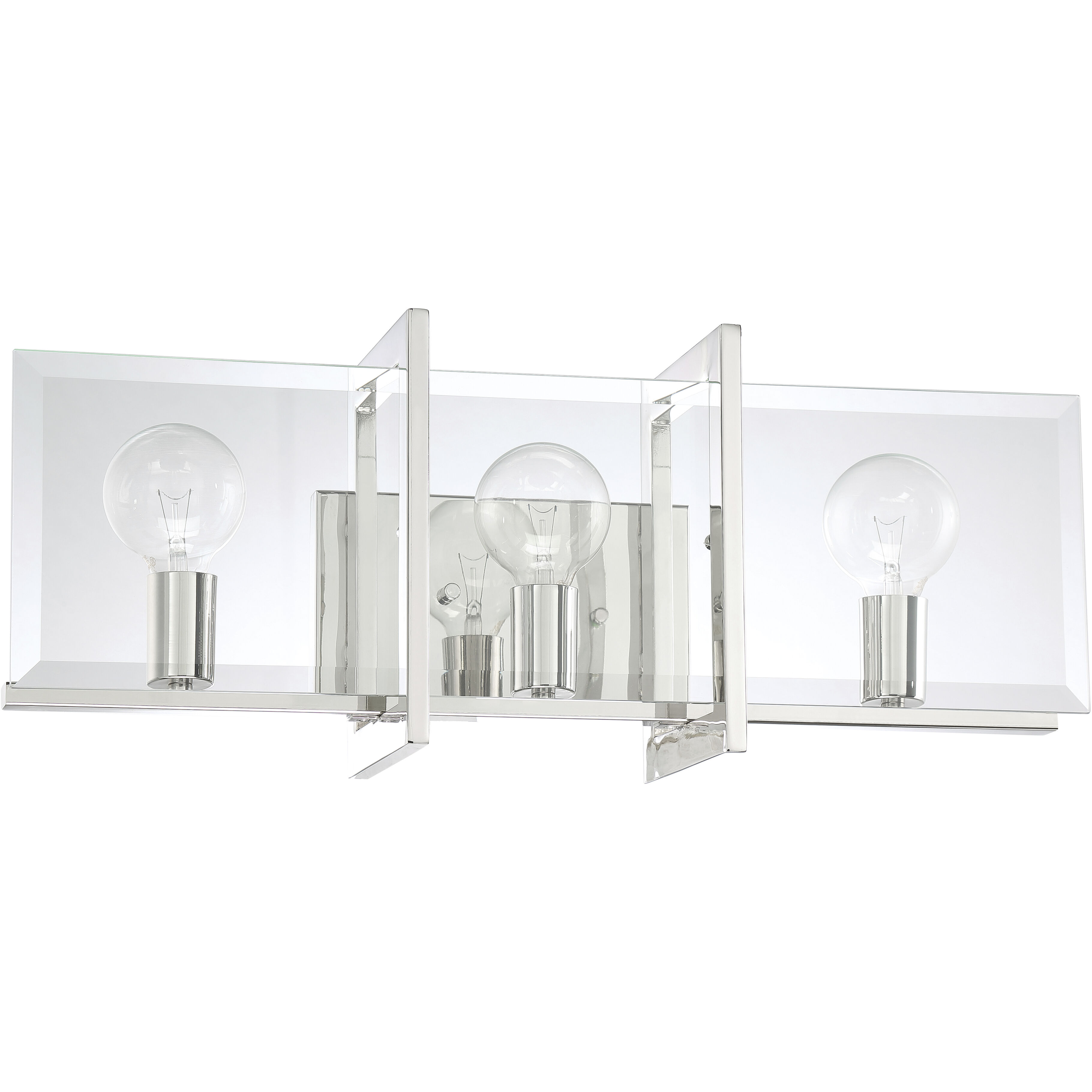 Ethan 3 Light 24 inch Polished Nickel Bath Light Wall Light