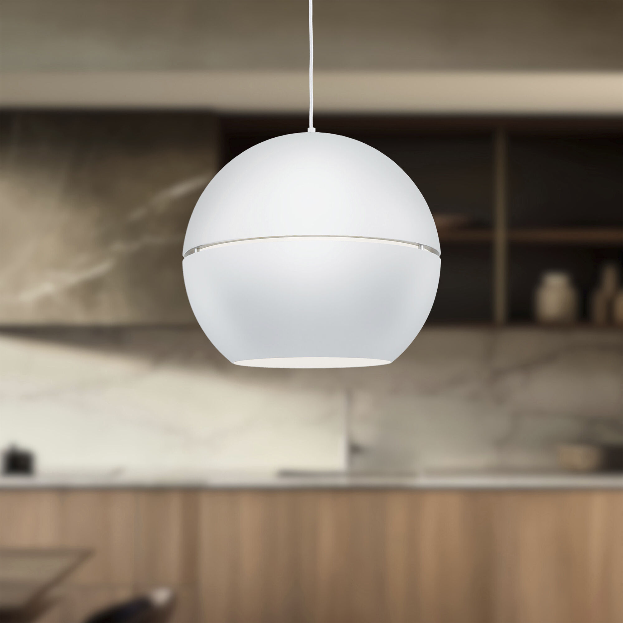 Lucas 1 Light 23.63 inch White Pendant Ceiling Light