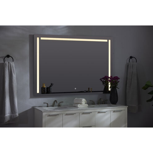 Skylight 48 X 36 inch Black LED Lighted Mirror, Vanita by Oxygen