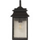 Crossbend 1 Light 15 inch Dark Bronze Gilded Outdoor Wall Mount