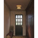 Alora Mood Scout 1 Light 13.25 inch Brushed Gold and White Linen Semi-Flush Mount Ceiling Light
