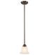 Aspen 1 Light 7 inch Rubbed Oil Bronze Mini Pendant Ceiling Light