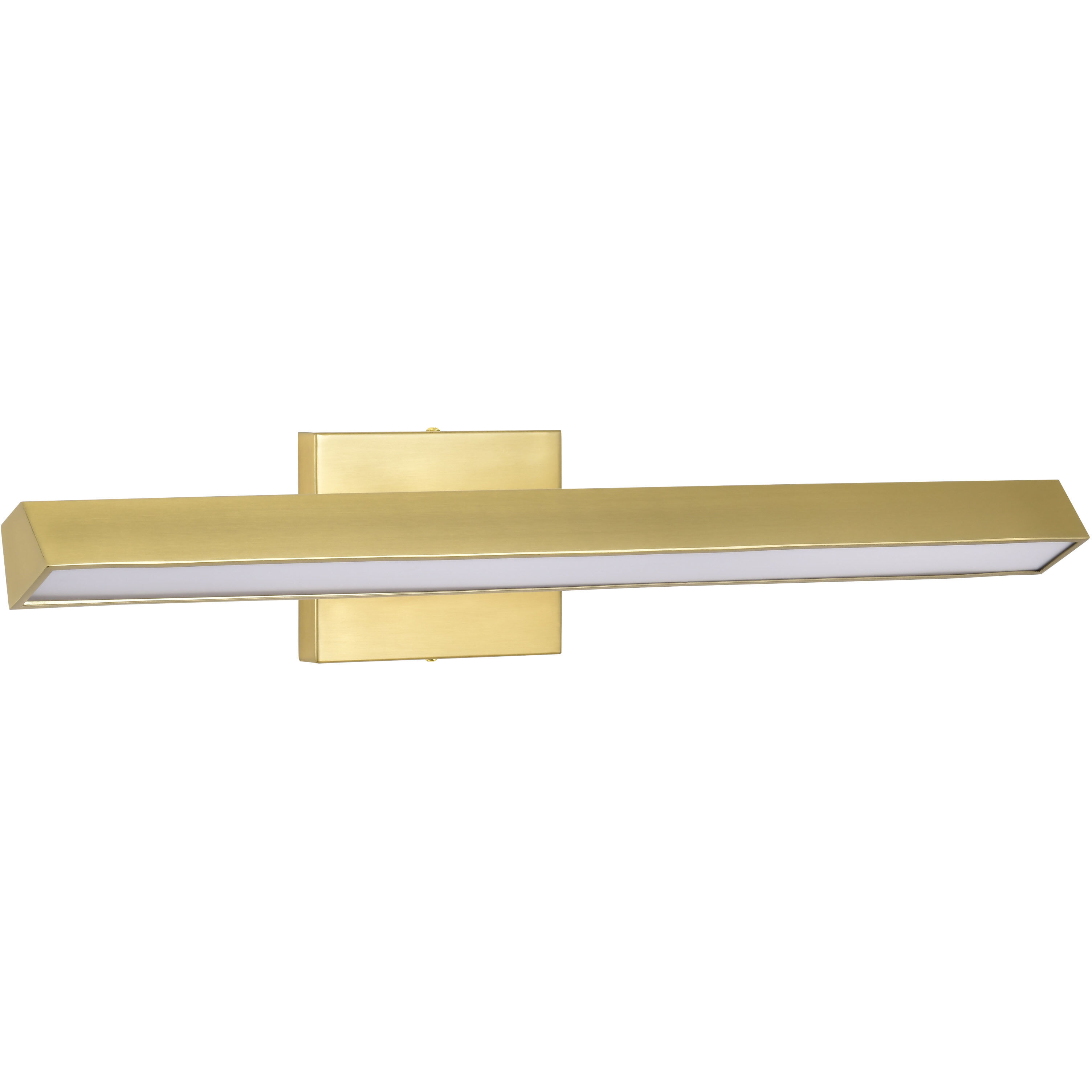 Mila LED 24 inch Vintage Brass Vanity Wall Light