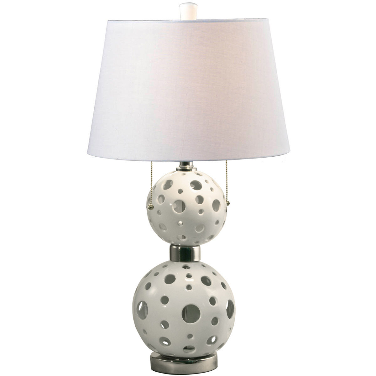 Springdale 28 inch 75.00 watt Polished Nickel Table Lamp Portable Light