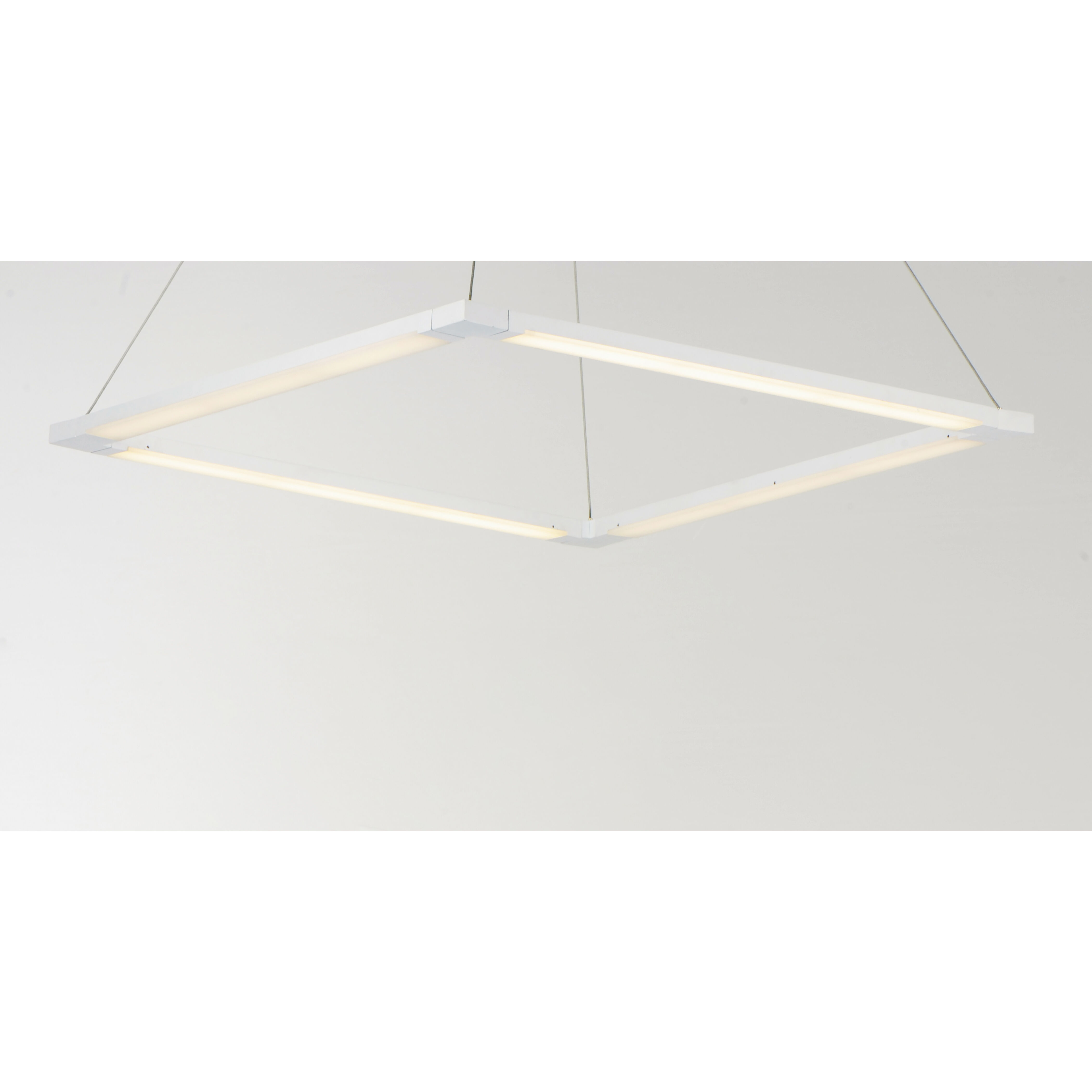 Rotator LED 27.5 inch Matte White Single Pendant Ceiling Light