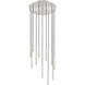 Forest LED 24 inch Brushed Nickel Chandelier Ceiling Light