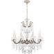 La Scala 8 Light 25 inch Antique Silver Chandelier Ceiling Light in Heritage, Antique Silver Cast