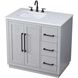 Chase 36 X 34 inch Grey Bathroom Vanity Cabinet