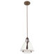 Embrace 1 Light 12 inch Pearlized Antique Brass Pendant Ceiling Light