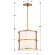 Hulton 3 Light 13 inch Luxe Gold Pendant Ceiling Light