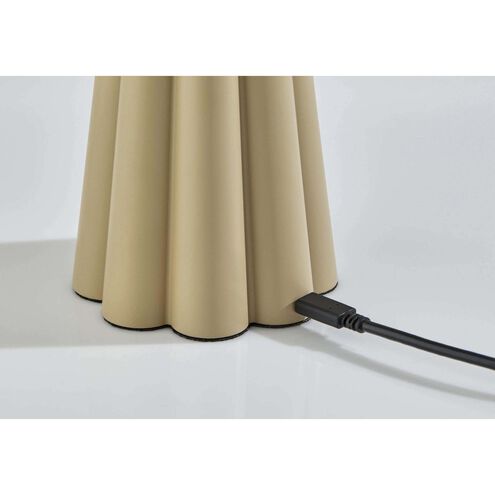 Mattie 10 inch 1.50 watt Beige LED Cordless Table Lamp Portable Light