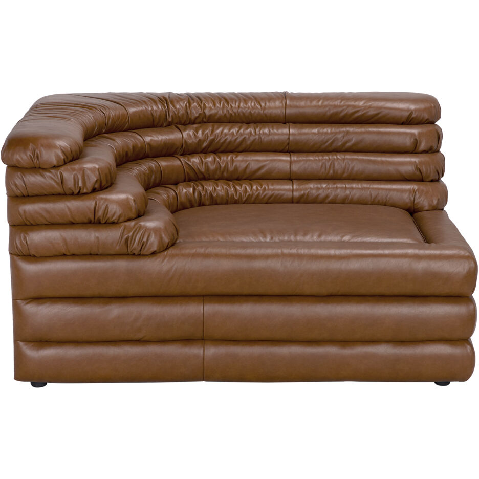 Bandera Roche Tan Modular Sofa, Left Corner