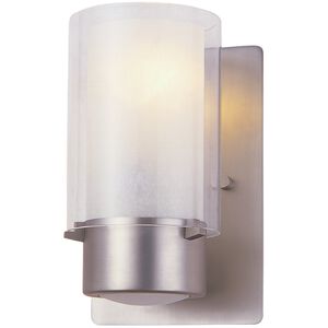 Essex 1 Light 8 inch Buffed Nickel ADA Sconce Wall Light in Half Opal Glass