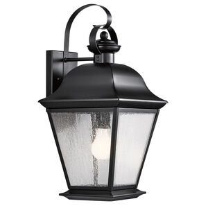 Mount Vernon 1 Light 20 inch Black Outdoor Wall, Large