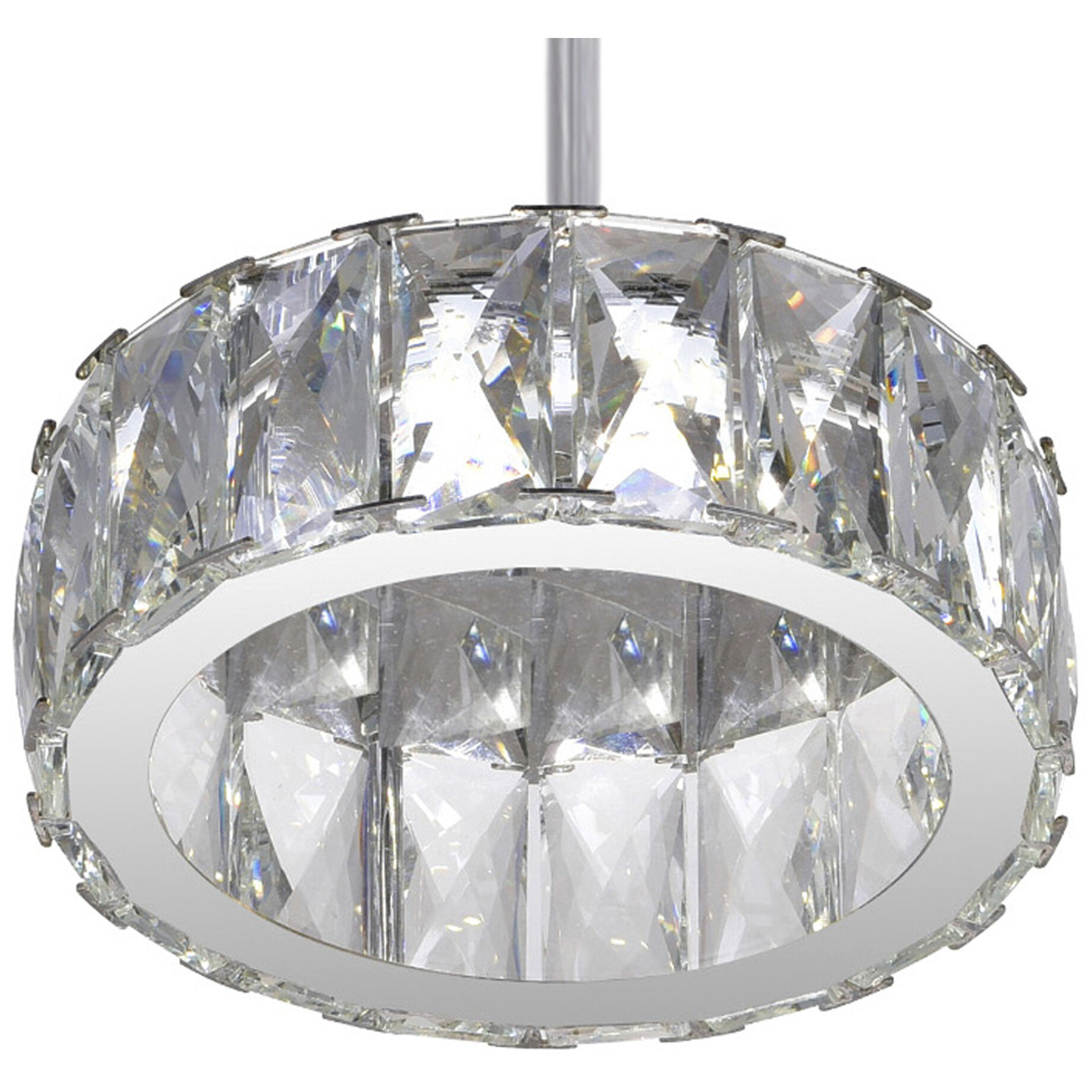 Milan LED 6 inch Chrome Down Mini Pendant Ceiling Light