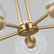 Codyn 5 Light 26 inch Satin Brass Chandelier Ceiling Light