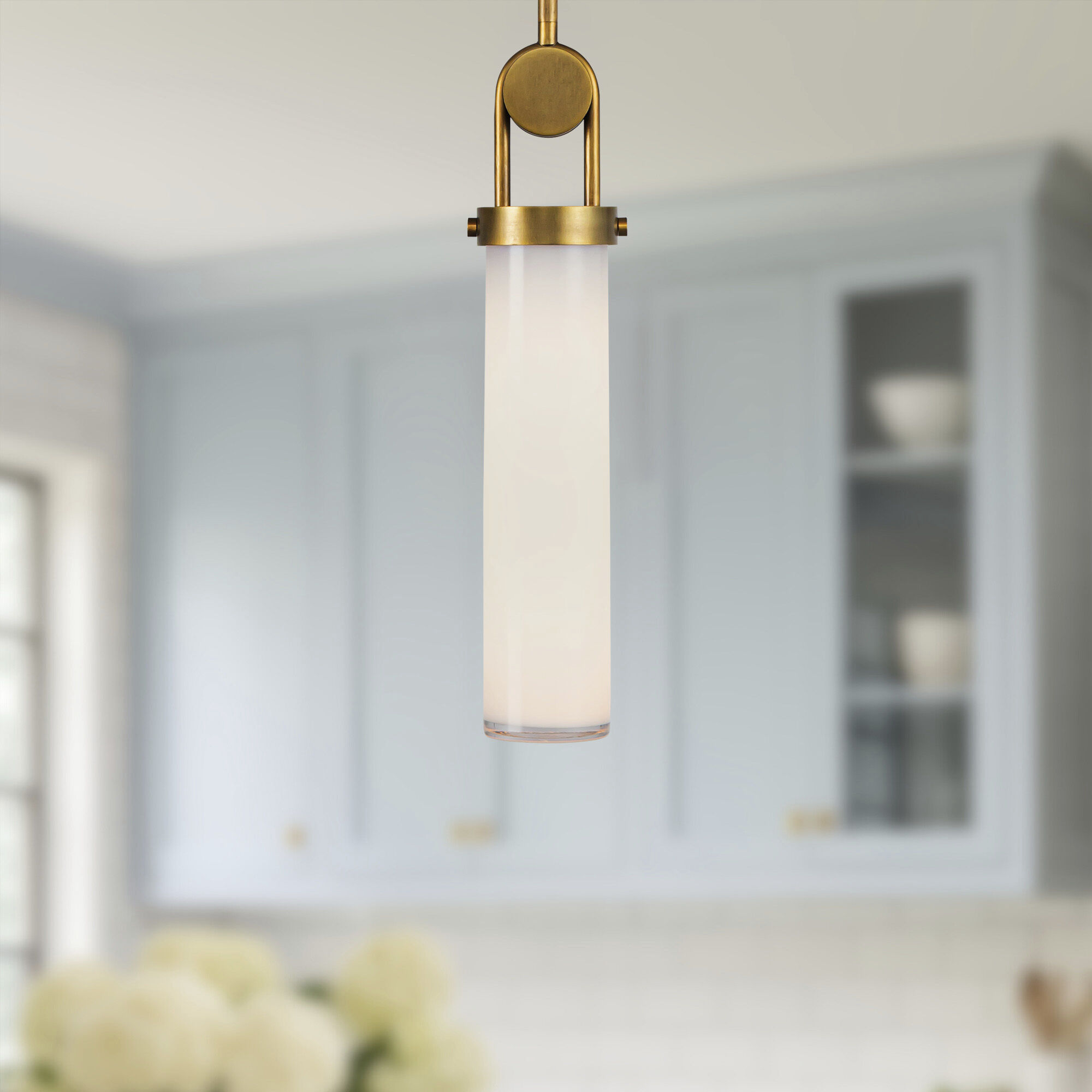 Wynwood Pendant Ceiling Light in Vintage Brass