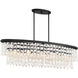 Shimmering Elegance 5 Light 48 inch Sand Coal Island Light Ceiling Light