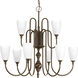 Revive 9 Light 32 inch Antique Bronze Chandelier Ceiling Light