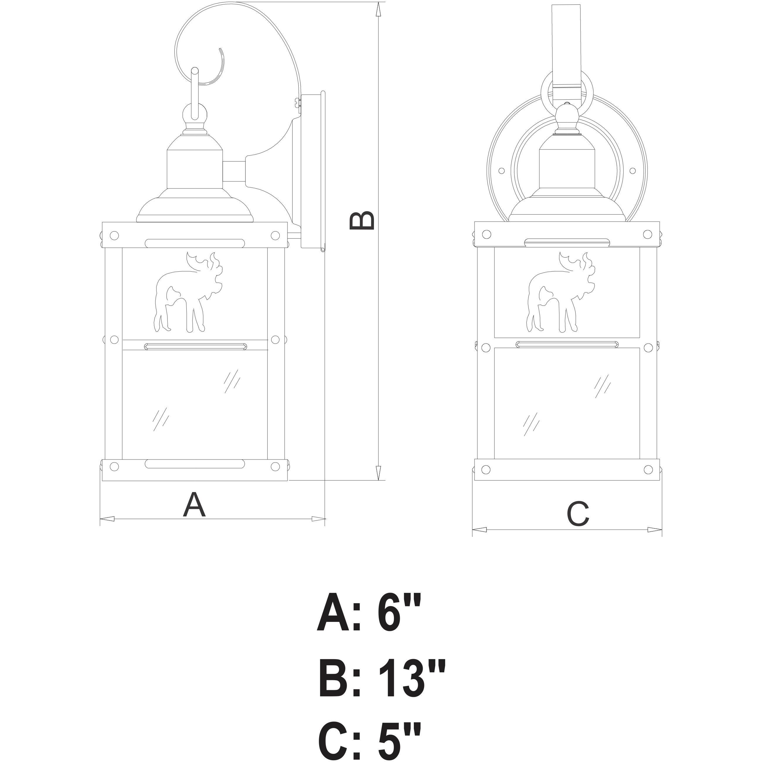 Bozeman LED 13 inch Burnished Bronze Outdoor Wall