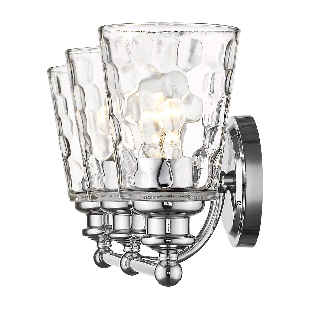 Mae 3 Light 23 inch Chrome Vanity Light Wall Light