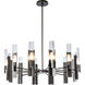 Summit 12 Light 40.2 inch Ink Pendant Ceiling Light in Clear