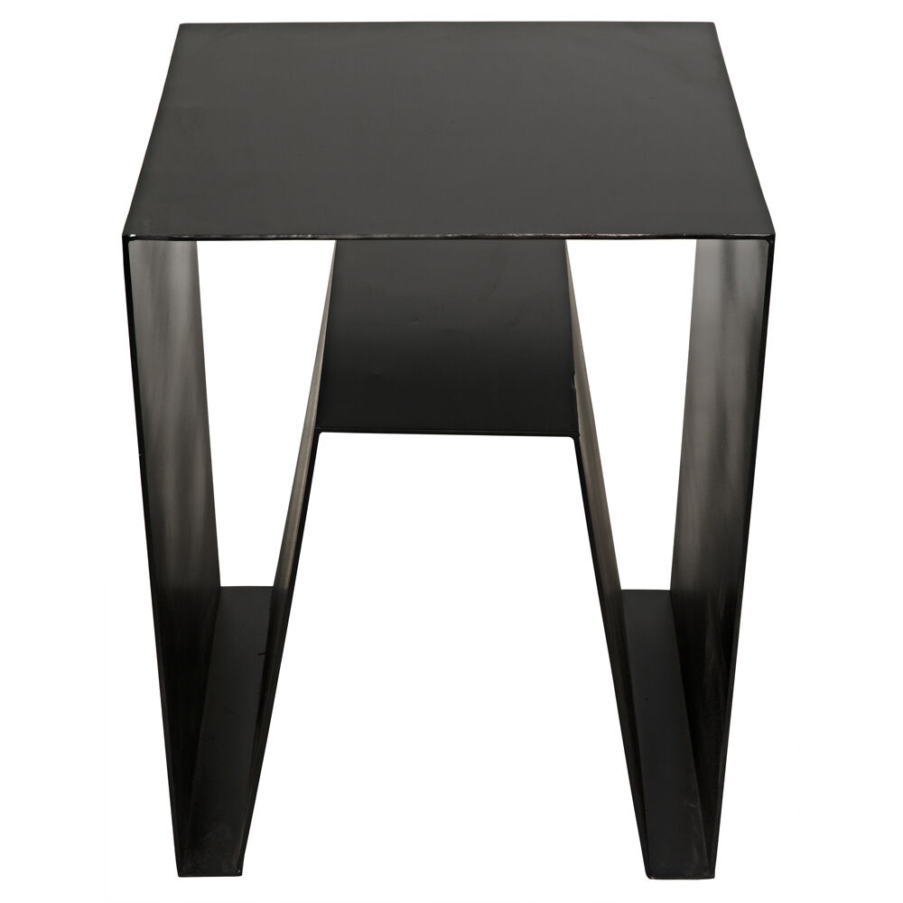 Quintin 26 X 19.5 inch Matte Black Side Table