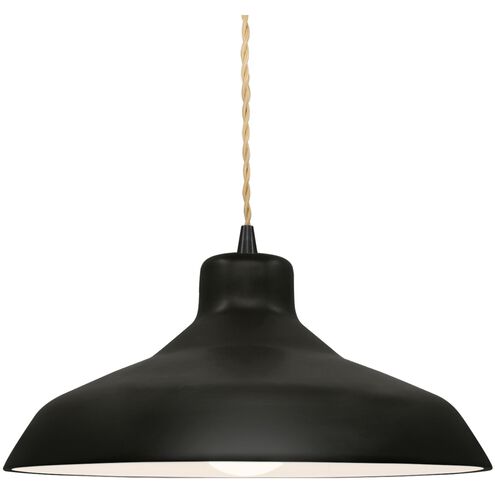 Radiance 1 Light 13.5 inch Carbon Matte Black and Matte Black Pendant Ceiling Light