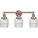 Colton 3 Light 24 inch Antique Copper Bath Vanity Light Wall Light