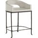 Montgomery 31.5 inch Whitewash and Natural Iron Counter Stool