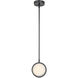 Blanco 6.25 inch Polished Nickel and Urban Bronze Pendant Ceiling Light
