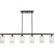 Auralume Fairbank LED 48 inch Matte Black Island Light Ceiling Light