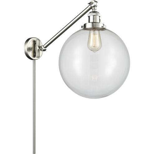 XX-Large Beacon 20 inch 60.00 watt Satin Nickel Swing Arm Wall Light, Franklin Restoration