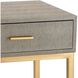 Shagreen 24 X 16 inch Gray Accent Table