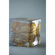 Lourdes Brown/Clear/Black Glass Cubes