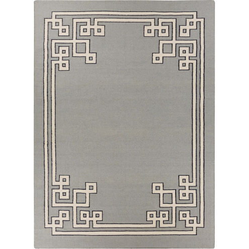 Alameda 132 X 96 inch Medium Gray, Ivory, Ink Rug