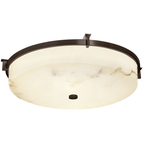 LumenAria 3 Light 20.75 inch Dark Bronze Flush Mount Ceiling Light, Era Family, Choices