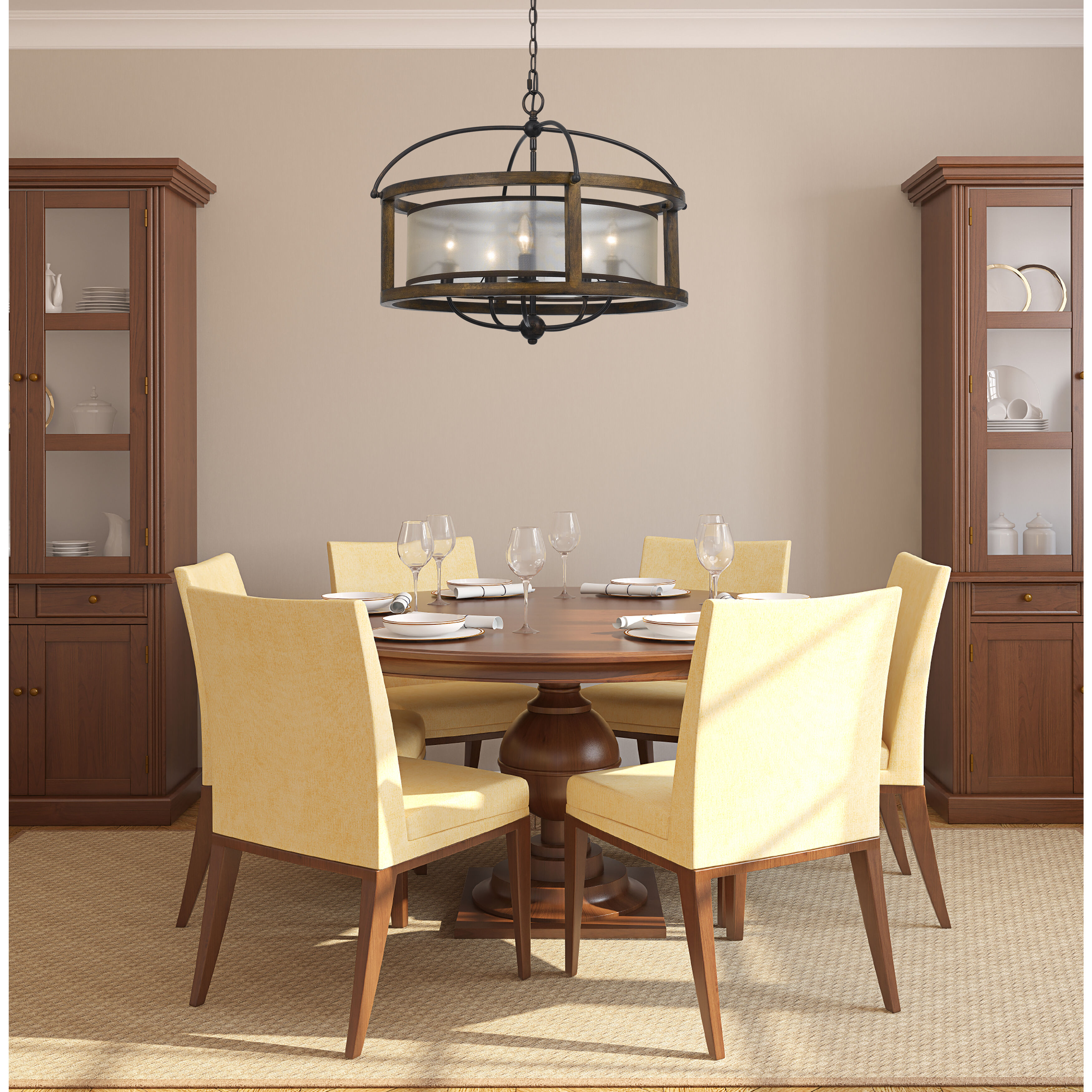 Round bronze chandelier shop